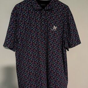 Bugatchi Multicolor Geometric Polo Shirt